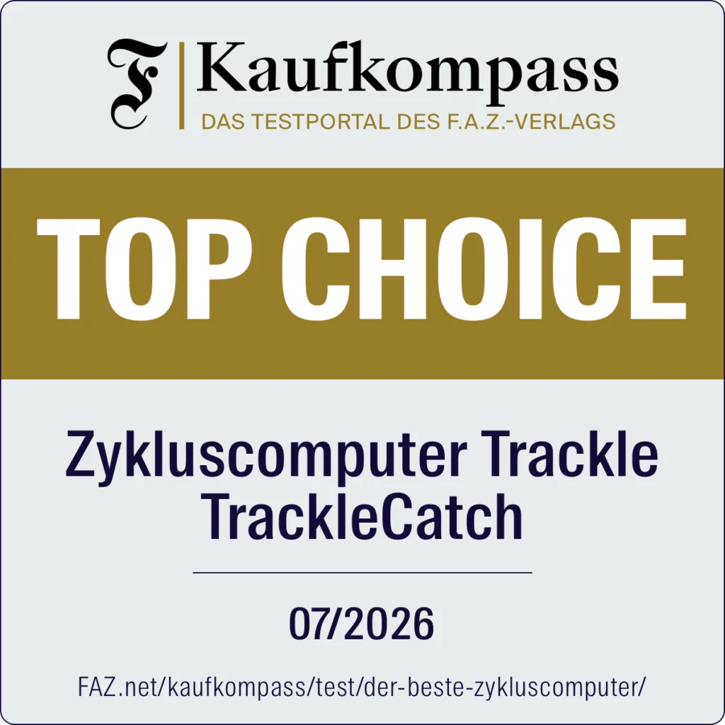 Test Seal from Kaufkompass (F.A.Z. Publishing): trackle Cycle Computer Named Test Winner